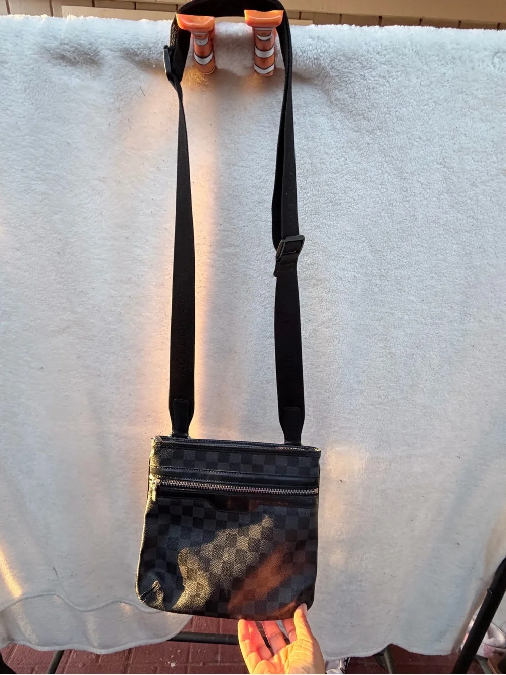 Louis Vuitton Black Damier Crossbody Shoulder Bag